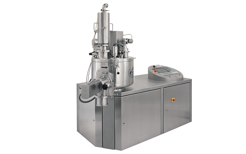 How is the <b>mixing and granulating</b> done with the mixer granulator?